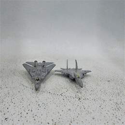 Lot of 2 Vintage Diecast Airplanes Metal Military Aircraft