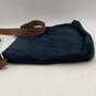Calvin Klein Womens Navy Blue Brown Adjustable Strap Zipper Crossbody Bag Purse image number 3