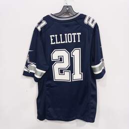NFL Men's Navy Blue Dallas Cowboys #21 Elliott Jersey Size L alternative image