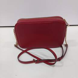 Michael Kors Red Pebble Grain Pattern Gold Hardware Crossbody Handbag alternative image