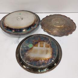 Vintage International Silver Co. Platters with Bowl alternative image