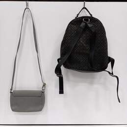 Tommy Hilfiger Monogram Pattern Backpack Purse & Crossbody Handbag Bundle alternative image