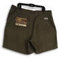 NWT Mens Green Flat Front Regular Fit Pockets Comfort Cargo Shorts Sz 42X7 image number 2