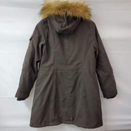 1 Madison Expedition Zip & Snap Hooded Brown Jacket Women's LG alternative image