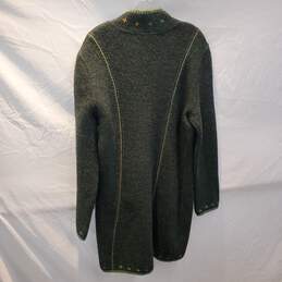 Peruvian Connection Baby Alpaca/Wool Blend Button Up Cardigan Sweater Size L alternative image