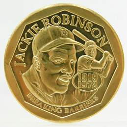 Jackie Robinson 1947-1997 50th Anniversary Breaking Barriers Bronze Coin Brooklyn Dodgers alternative image