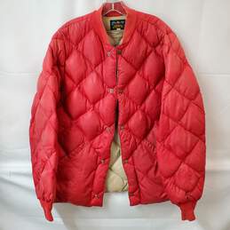 VTG Bauer Down Red Quilted Puffer Jacket in Size XL Mens