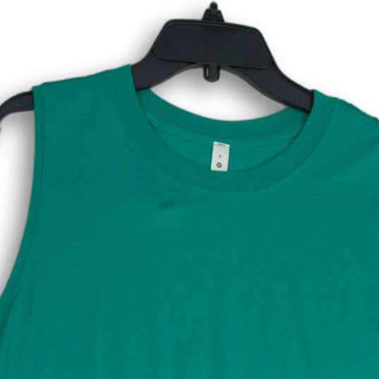 Lululemon Womens Green Sleeveless Crew Neck Activewear Pullover Tank Top Size 8 image number 3