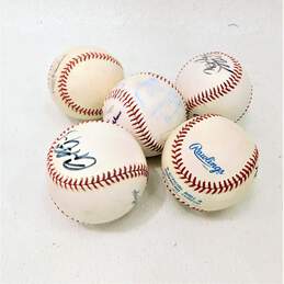5 Autographed Baseballs