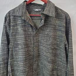 The North Face Black Gray Button Up US Mens Size Large alternative image