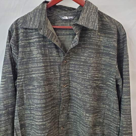 The North Face Black Gray Button Up US Mens Size Large image number 2