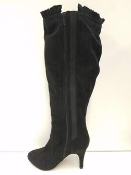 Torrid Suede Knee High Boots Black 11.5 alternative image