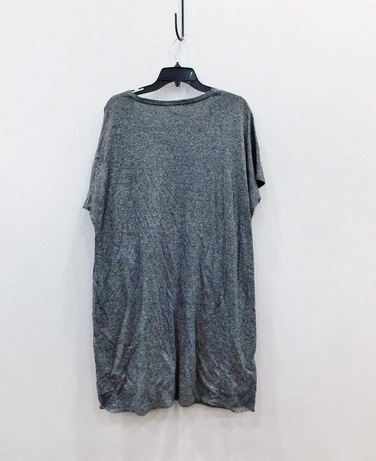 Eileen Fisher Gray Short Sleeve Midi Dress Size S/P image number 3