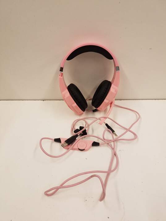 BENGOO G9000 Stereo Gaming Headset for PS4 PC Xbox One Pink image number 1
