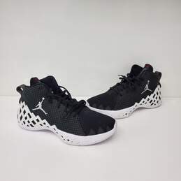 Jordan Jumpman Diamond Mid-High Black & White Sneakers Size 11.5
