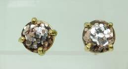 Kate Spade Designer Pink Blue & Gold Tone Stud Earrings & Statement Pendant Necklace With Dust Bag 60.3g alternative image