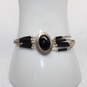 Liquid Sterling Silver Black Onyx Beaded Bracelet - 6.7g image number 1