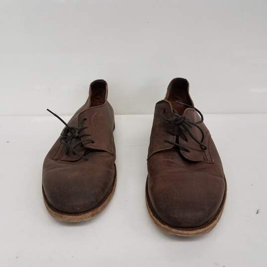 Frye Brown Leather Oxfords Size 9.5D image number 3