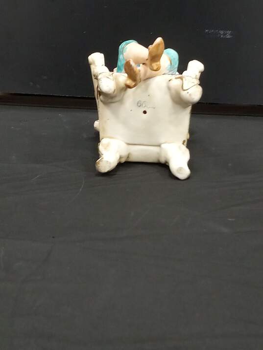 Vintage Hand Painted Porcelain Seated Man with Cup image number 5