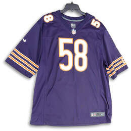 Mens Navy Blue Orange Chicago Bears Roquan Smith #58 NFL Jersey Size XXL