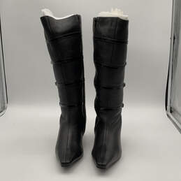 NIB Womens Walker 133314 Black Leather Pointed Toe Knee High Boots Size 11 alternative image