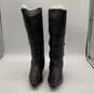 NIB Womens Walker 133314 Black Leather Pointed Toe Knee High Boots Size 11 image number 2