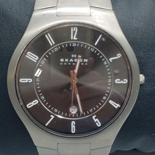 Men's Skagen Ultra Thin, 801xltxm Titanium Stainless Steel Watch image number 1