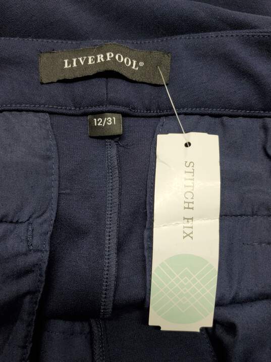 Liverpool Knit Trouser Navy Blue Size 12 image number 3