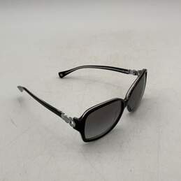Coach Womens Black Silver Square Sunglasses With Brown And Beige Signature Case alternative image