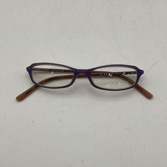 Womens RB 5064 Purple And Tan Acetate Full-Rim Reading Eyeglasses With Case image number 2