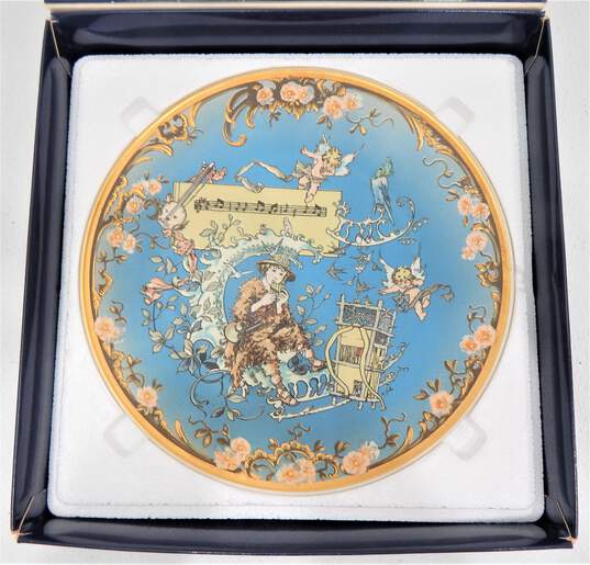 Vntg Villeroy & Boch Mettlach Ltd Ed Papageno Playing The Magic Flute Collector Plate IOB & COA image number 4