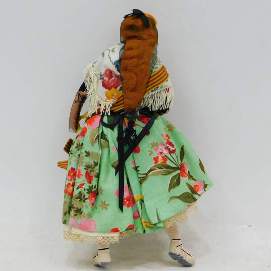 Lot of 4 Vintage 50s Lanya Travel Souvenir Cloth Doll Figurine Handmade image number 10