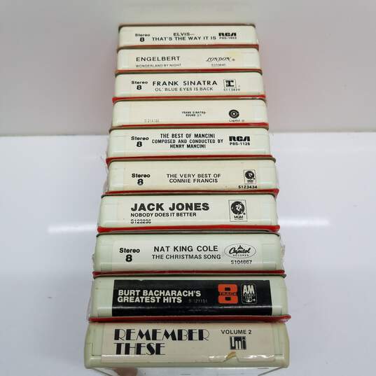 Vintage 1970s Lot of 11 8-track cassettes image number 2