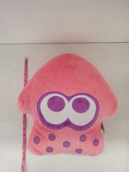Splatoon 2 Club Mocchi-Mocchi Neon Pink Squid Pillow alternative image