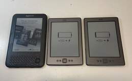 Amazon Kindle E-Reader Assorted Models Lot of 3