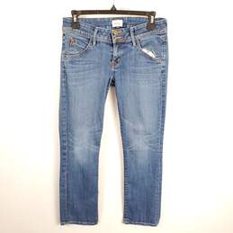 Hudson Women Blue Boot Crop Jeans Sz 26