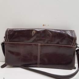 Giani Bernini Brown Leather Flap Envelope Small Clutch Bag alternative image