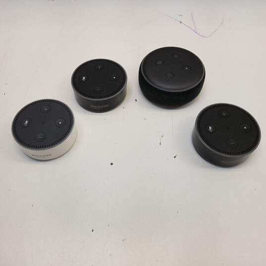 Lot of 4 Amazon Echo Dot Speakers image number 2
