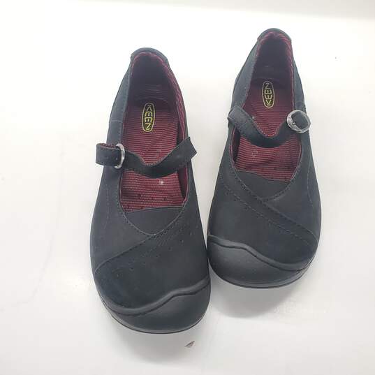 KEEN Women's Black Leather Mary Janes Size 9.5 image number 1