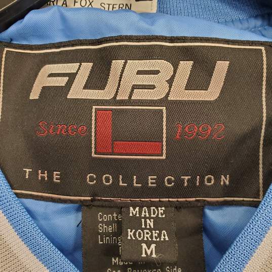 Fubu Men Light Blue Bomber Jacket M NWT image number 1