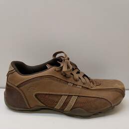 Skechers SN 60716 Brown Leather Men's Shoes Size 11