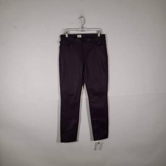 NWT Womens Regular Fit 5 Pocket Design Mid Rise Skinny Leg Jeans Size 12 M image number 1