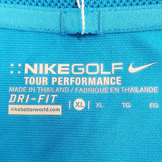 Nike Men Blue Polo Shirt XL NWT image number 3