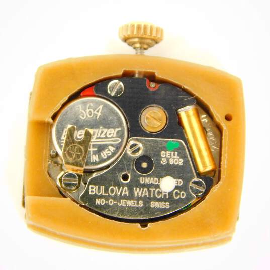 Ladies Vintage Bulova Accutron Gold Filled Mesh Band Wrist Watch 30.0g image number 3