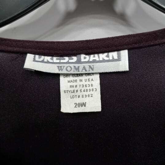 Dress Barn Purple Full Zip Jacket Women's Size 20W image number 2