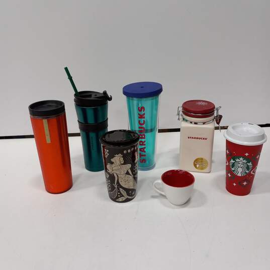 Starbucks Travel Tumblers & Cups Assorted 7pc Lot image number 1