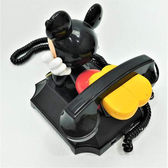 VTG 90s Telemania Disney Mickey Mouse Desk Phone Redial Push Button Telephone image number 4