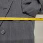 Men's charcoal gray wool jacket and suit pants image number 4