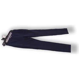 Womens Navy Blue Elastic Waist Casual Cropped Legging Size Medium alternative image