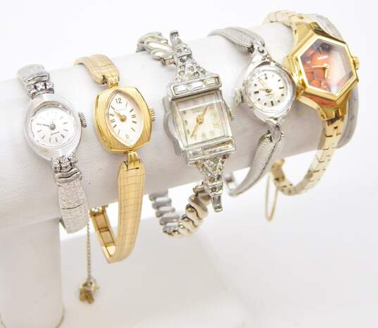 VNTG Seiko Bulova Wittnauer Cromwell & Tradition Women's Watches One Diamond Acc image number 1